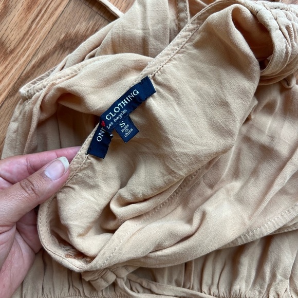 Tan Sleeveless Romper - Picture 3 of 3